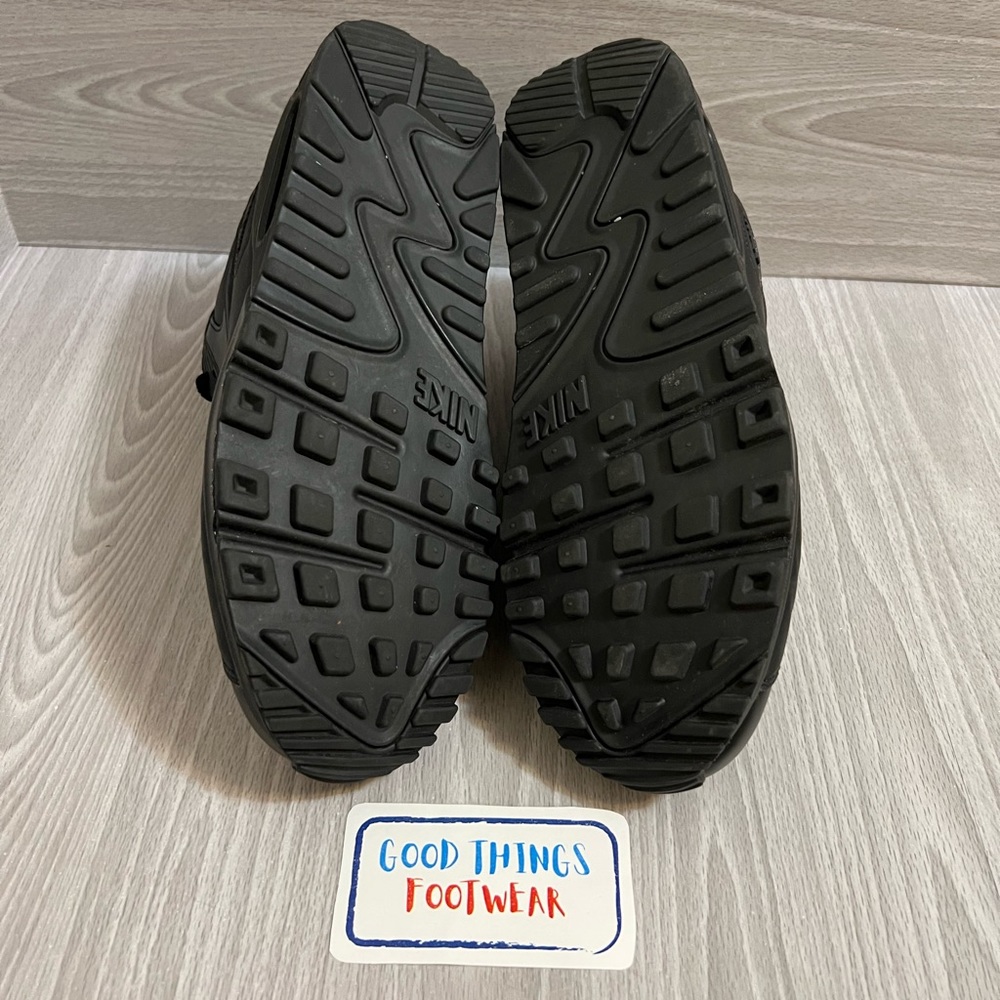 Nike Air Max 90 Triple Black Sneakers Men’s Size 9.5 - Picture 7 of 9